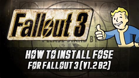 fallout 3 script extender not working